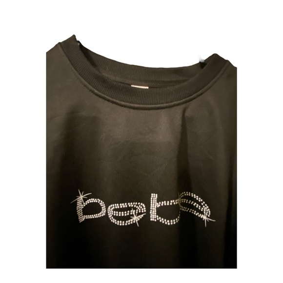 Bebe Women's Black Logo Crewneck Sweater - Picture 3 of 6